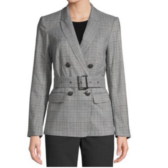 Laundry By Shelli Segal Jackets & Coats Laundry By Shelli Segal Houndstooth Plaid Double